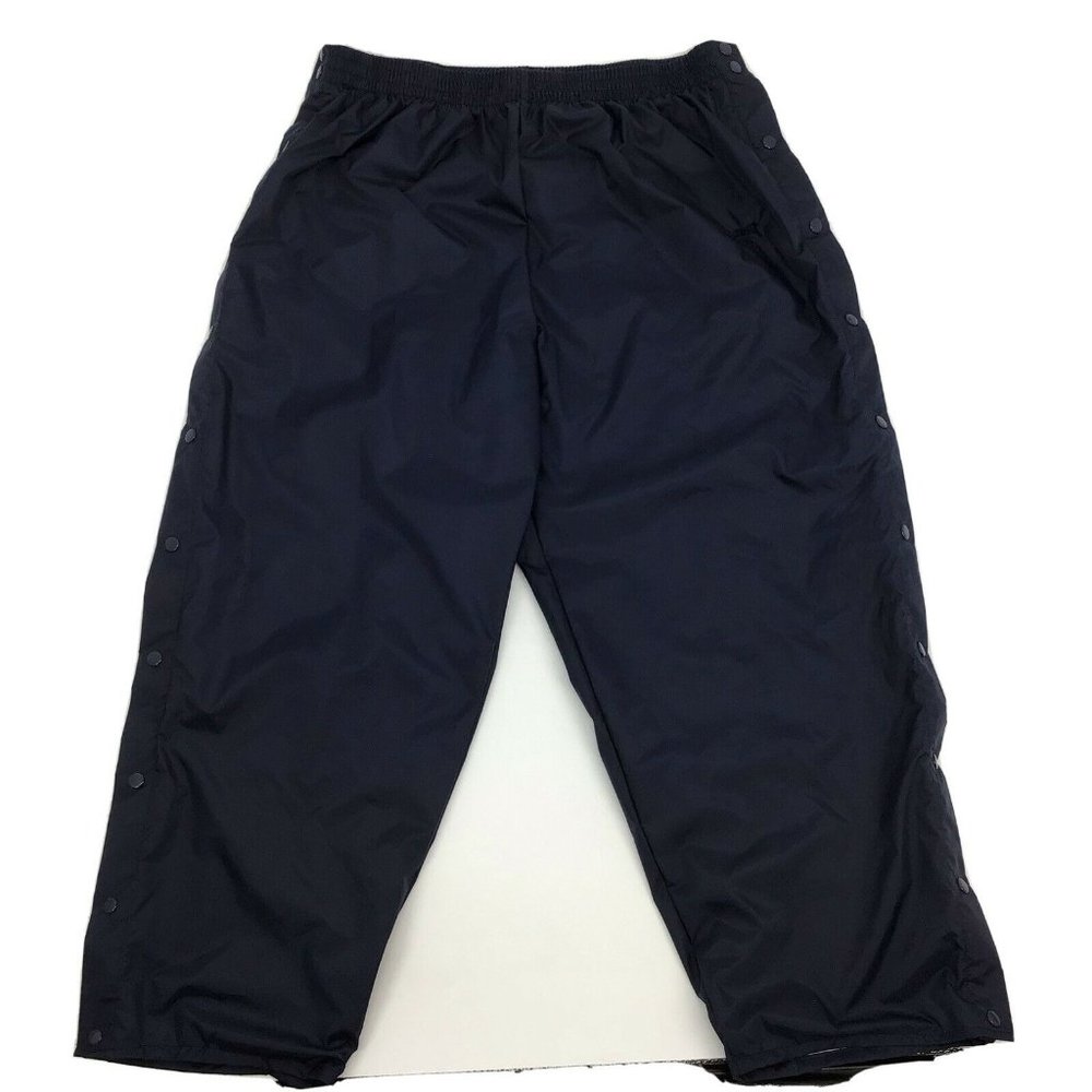 USA Olympic JCPenny Vintage 1990's Men's Sz XL Dark Blue Lined Wind Pants Snap